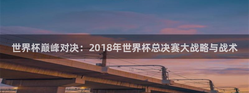 世界杯 2026:世界杯巅峰对决:2018年世界杯总决赛大战略与战术